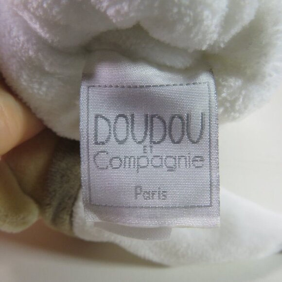 Baby Doudou Et Compagnie Paris Teddy Bootie Slippers W/Rattle Soft Fur Tan - Picture 8 of 11